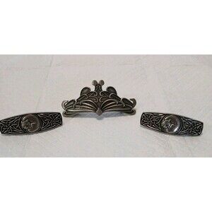 Celtic Leaf Clip 2 Celtic Cat Hair Clip For Women Hair Made In France/USA Unique